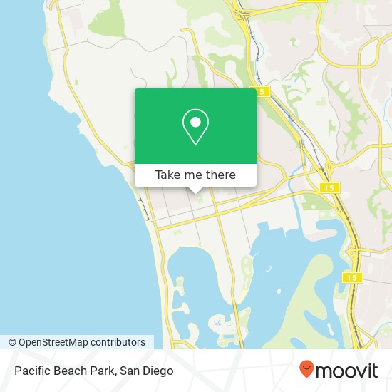 Pacific Beach Park map