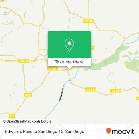 Mapa de Edwards Rancho San Diego 15