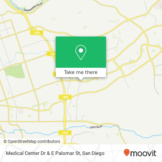 Medical Center Dr & E Palomar St map