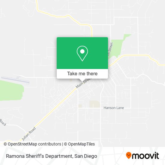 Mapa de Ramona Sheriff's Department