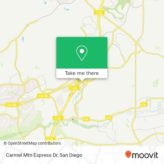 Mapa de Carmel Mtn Express Dr