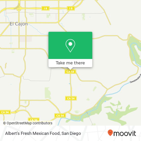 Mapa de Albert's Fresh Mexican Food