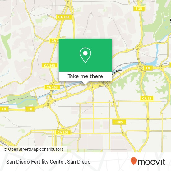 San Diego Fertility Center map