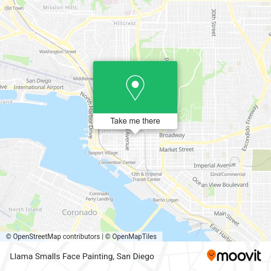 Llama Smalls Face Painting map