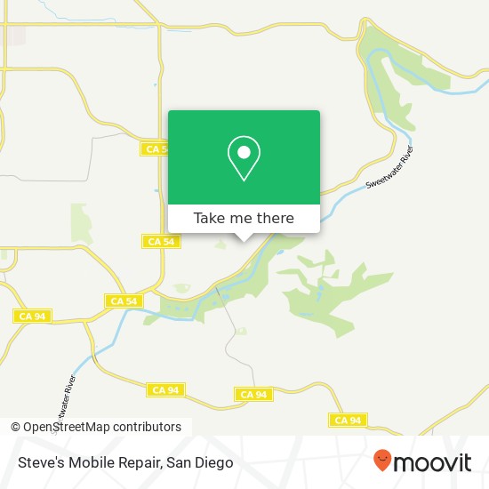 Mapa de Steve's Mobile Repair