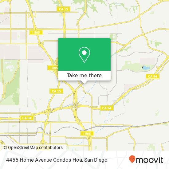 Mapa de 4455 Home Avenue Condos Hoa
