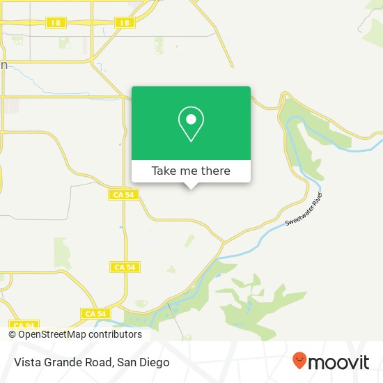 Vista Grande Road map