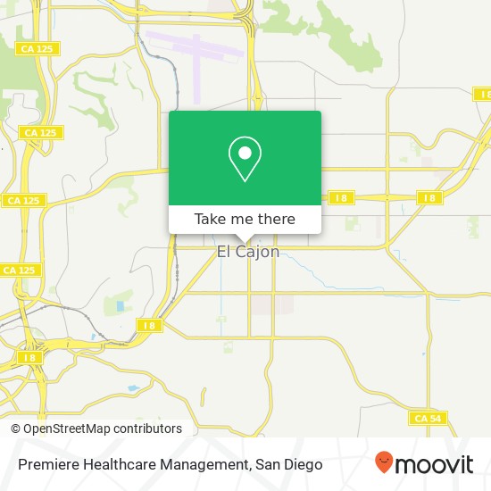 Mapa de Premiere Healthcare Management