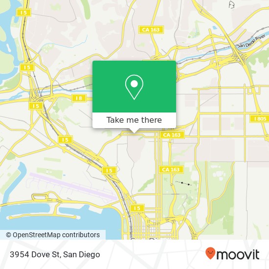 Mapa de 3954 Dove St