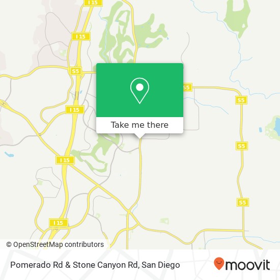 Pomerado Rd & Stone Canyon Rd map