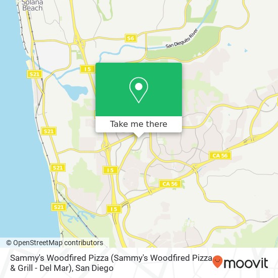 Sammy's Woodfired Pizza (Sammy's Woodfired Pizza & Grill - Del Mar) map