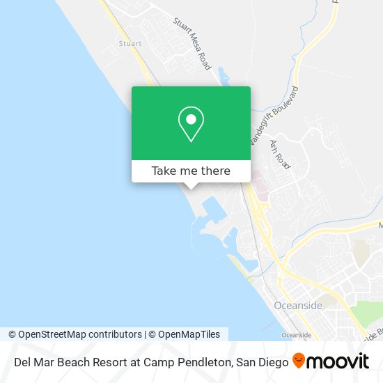 Del Mar Beach Resort at Camp Pendleton map