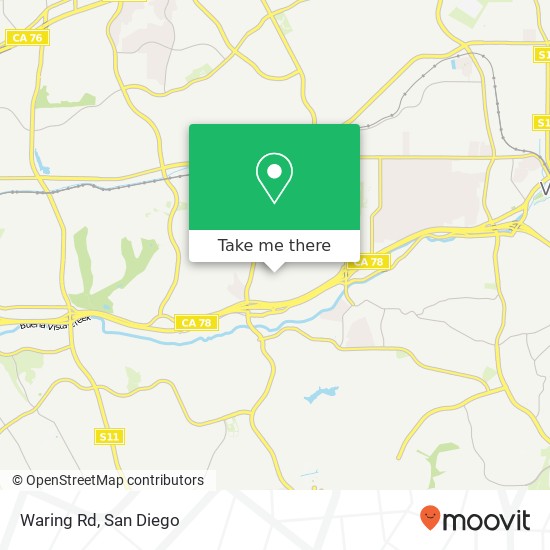 Waring Rd map