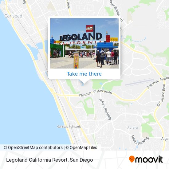 Mapa de Legoland California Resort