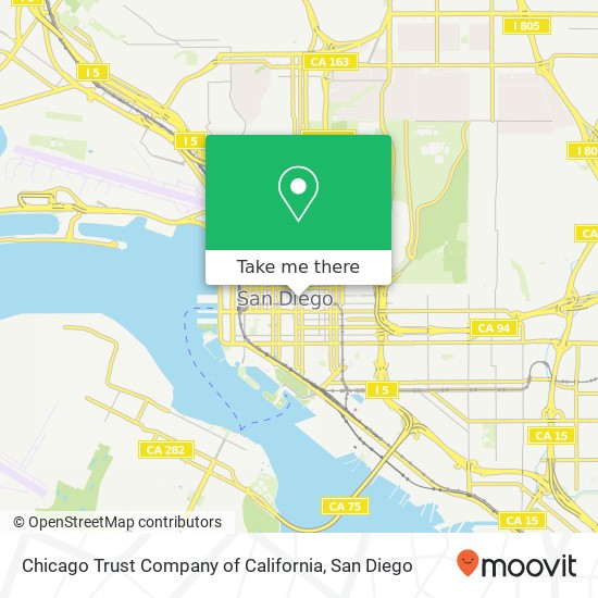 Mapa de Chicago Trust Company of California