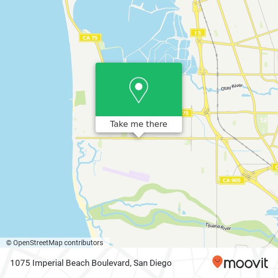 Mapa de 1075 Imperial Beach Boulevard