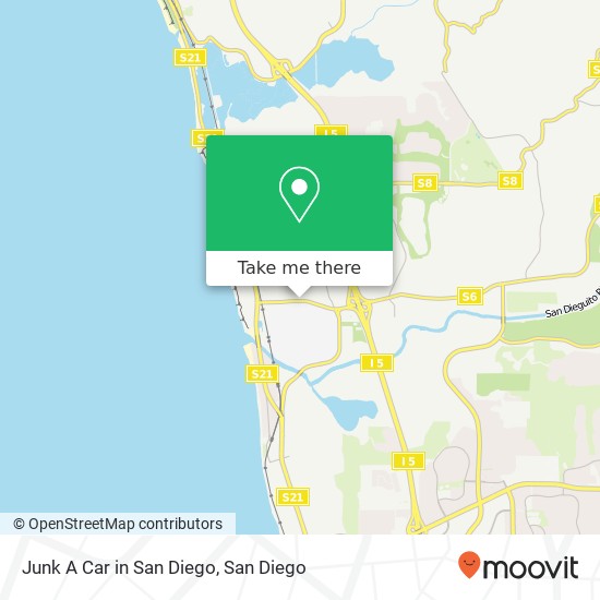 Mapa de Junk A Car in San Diego