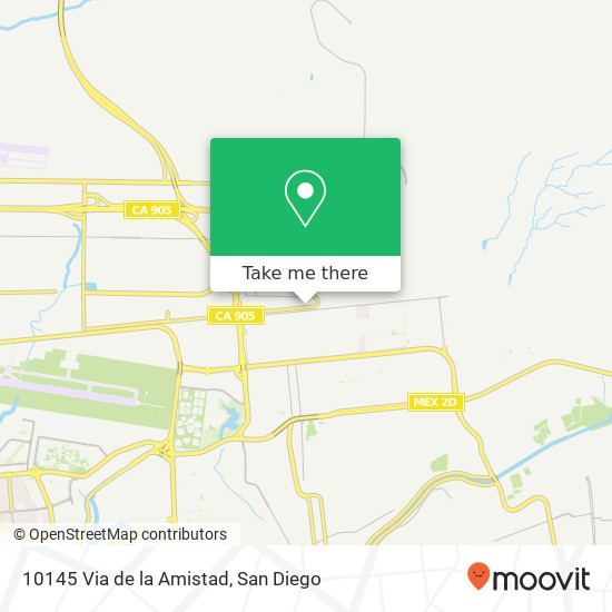 10145 Via de la Amistad map