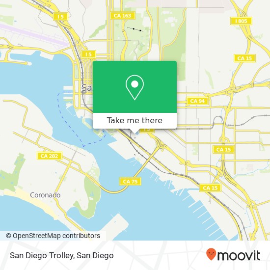 San Diego Trolley map