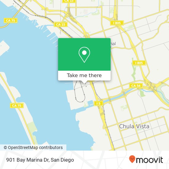 Mapa de 901 Bay Marina Dr