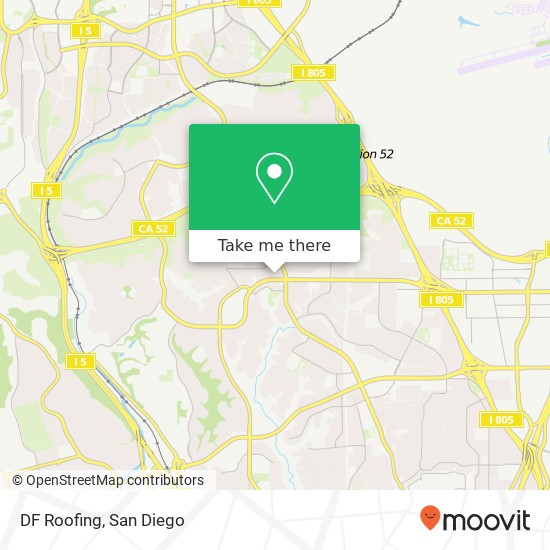 DF Roofing map