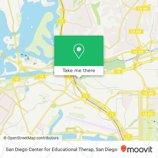 Mapa de San Diego Center for Educational Therap
