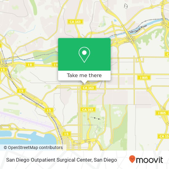 Mapa de San Diego Outpatient Surgical Center