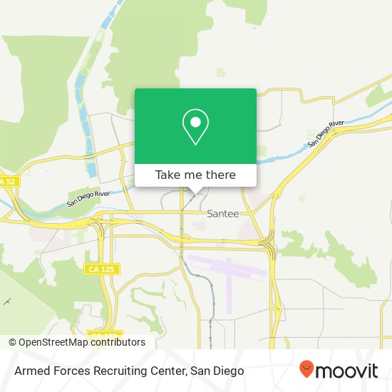 Mapa de Armed Forces Recruiting Center