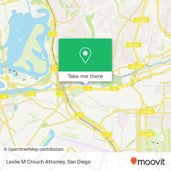 Leslie M Crouch Attorney map