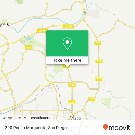 200 Paseo Marguerita map