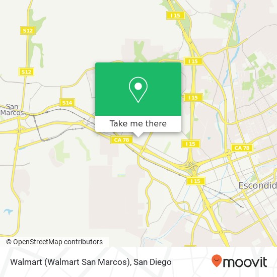 Mapa de Walmart (Walmart San Marcos)