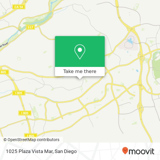 Mapa de 1025 Plaza Vista Mar