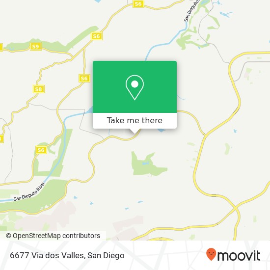 Mapa de 6677 Via dos Valles