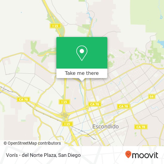 Von's - del Norte Plaza map