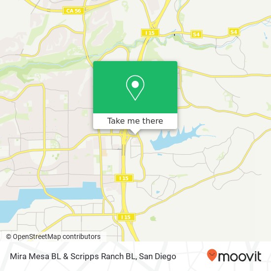 Mapa de Mira Mesa BL & Scripps Ranch BL