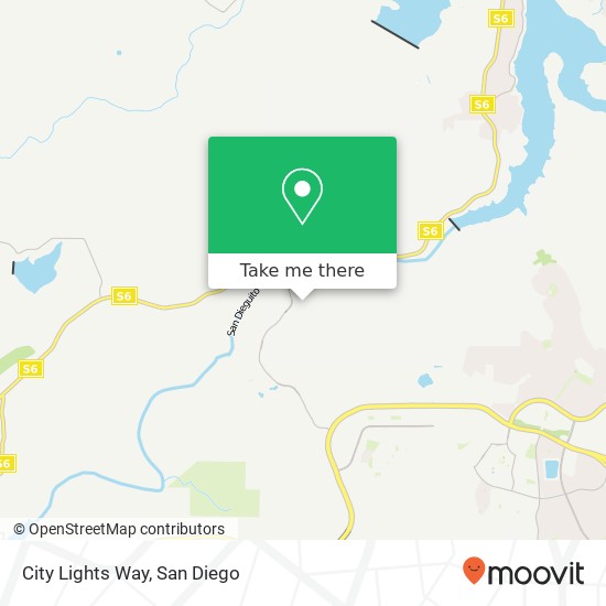 City Lights Way map