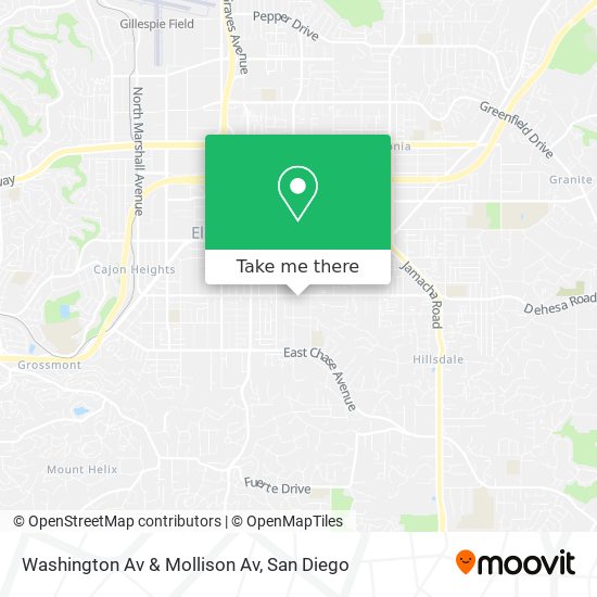 Washington Av & Mollison Av map