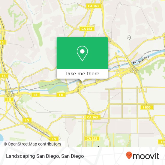 Landscaping San Diego map
