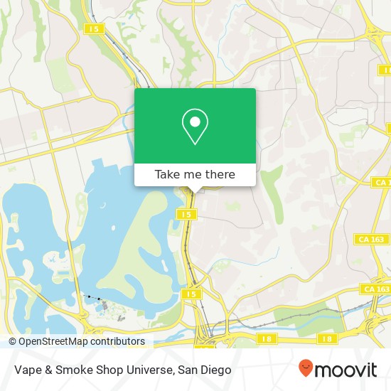 Mapa de Vape & Smoke Shop Universe