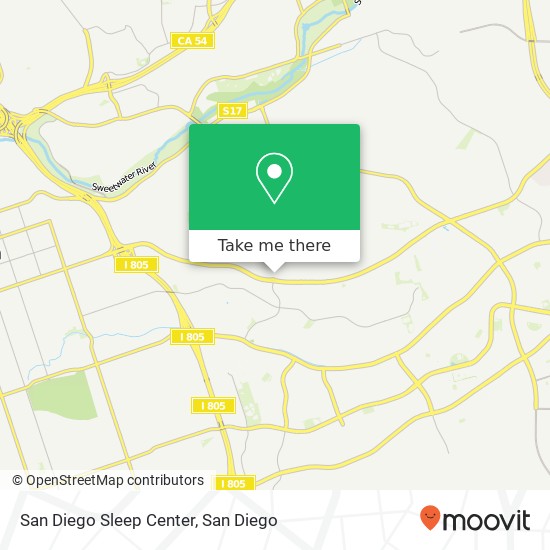 Mapa de San Diego Sleep Center