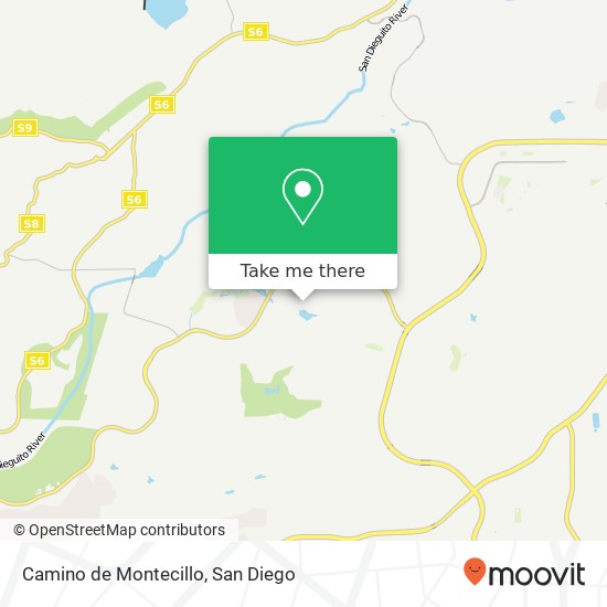 Camino de Montecillo map