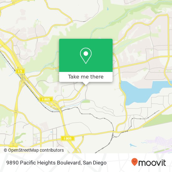 Mapa de 9890 Pacific Heights Boulevard