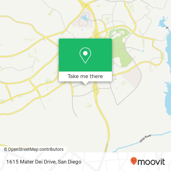 1615 Mater Dei Drive map