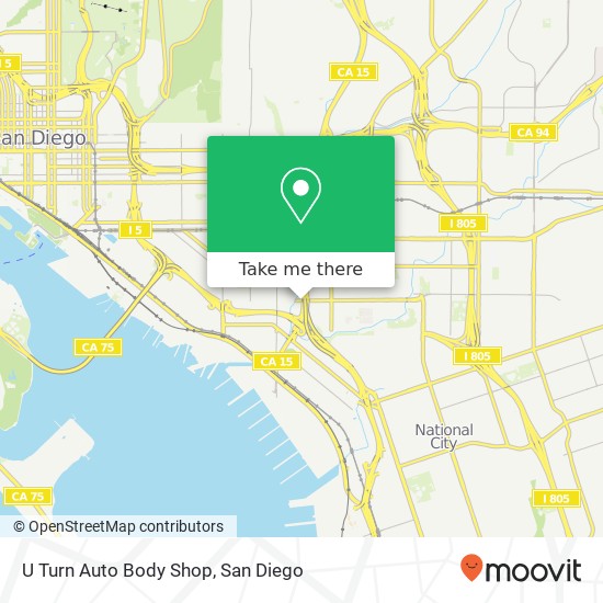Mapa de U Turn Auto Body Shop