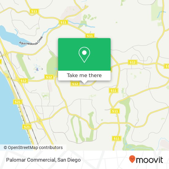Mapa de Palomar Commercial