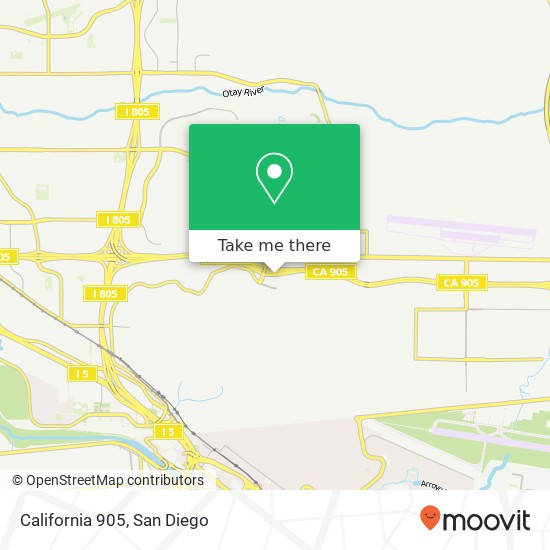 California 905 map