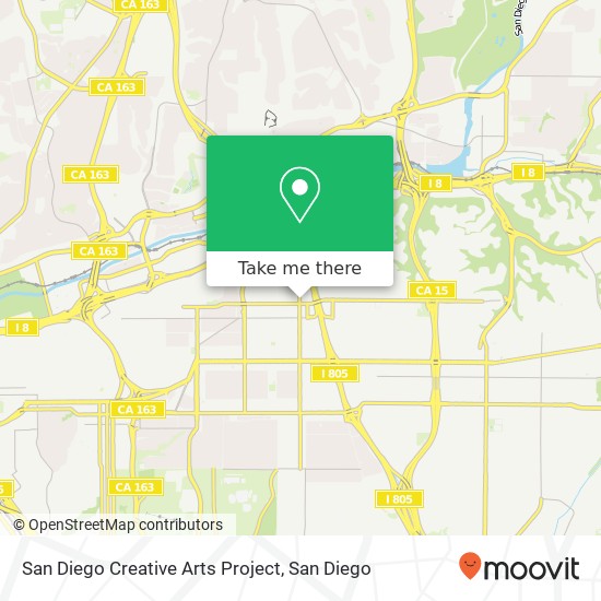 San Diego Creative Arts Project map