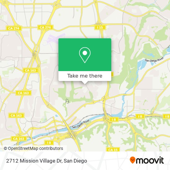 Mapa de 2712 Mission Village Dr