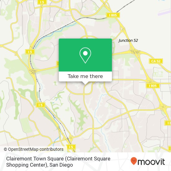 Clairemont Town Square (Clairemont Square Shopping Center) map