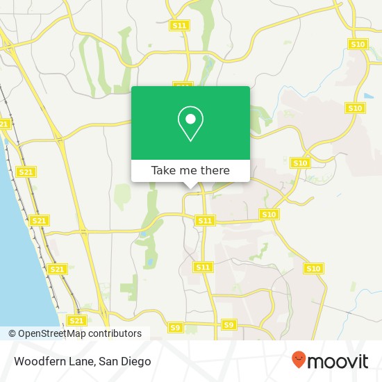 Mapa de Woodfern Lane